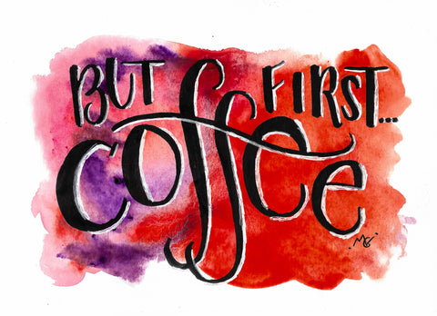 "Coffee First" Illustration