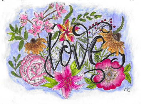 "Floral Love" Card