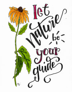 "Let Nature Be Your Guide" Illustration