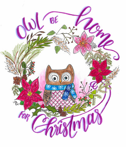 "Owl Be Home..." Holiday Card Pack